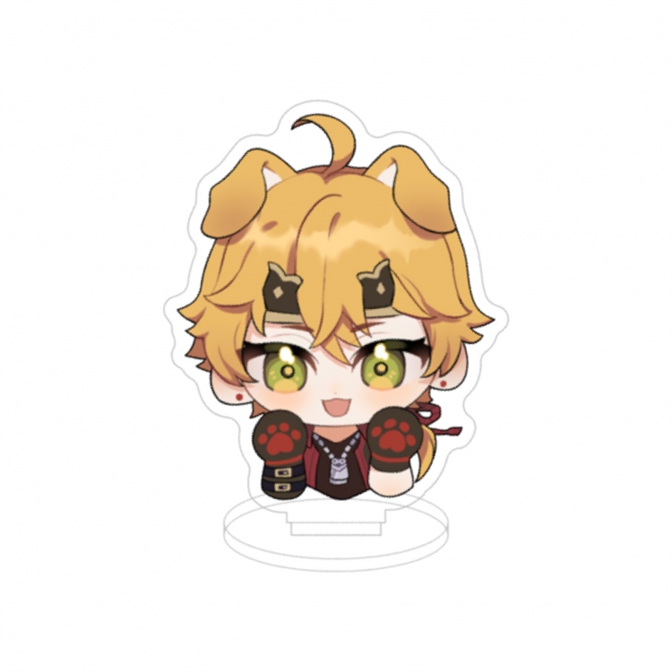 Genshin Impact Double layer Anime characters acrylic Standing Plates Keychain 10cm