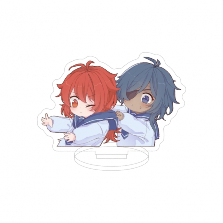 Genshin Impact Double layer Anime characters acrylic Standing Plates Keychain 10cm