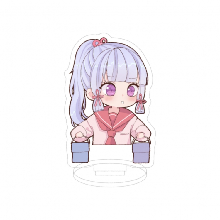 Genshin Impact Double layer Anime characters acrylic Standing Plates Keychain 10cm