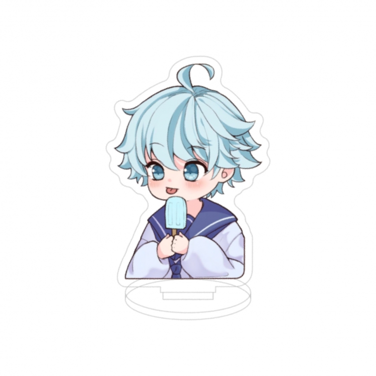 Genshin Impact Double layer Anime characters acrylic Standing Plates Keychain 10cm