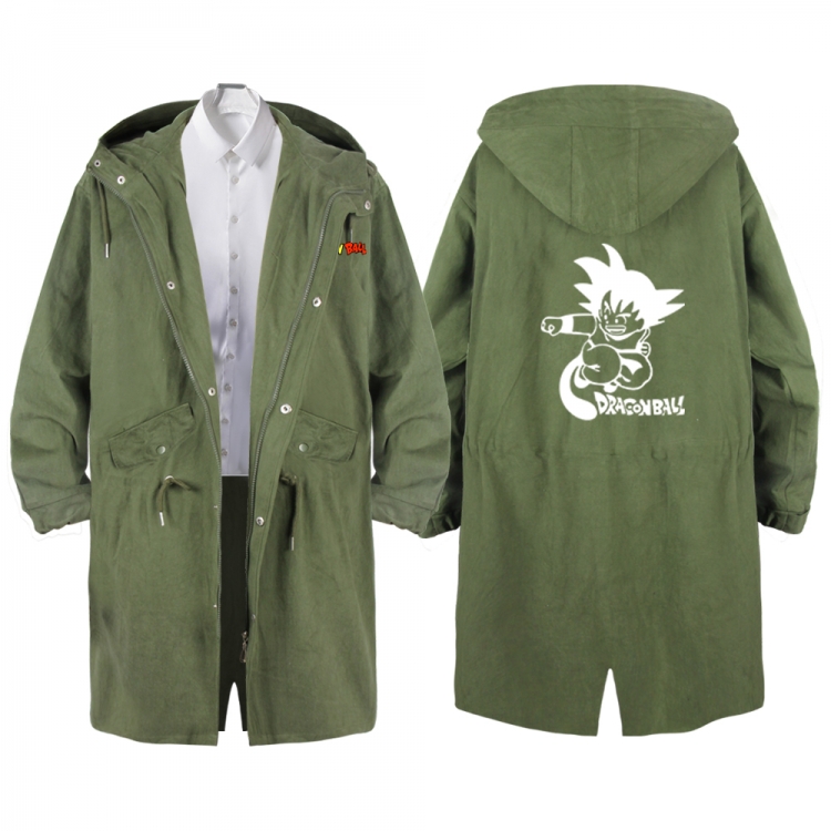 DRAGON BALL Anime Peripheral Hooded Long Windbreaker Jacket from S to 3XL