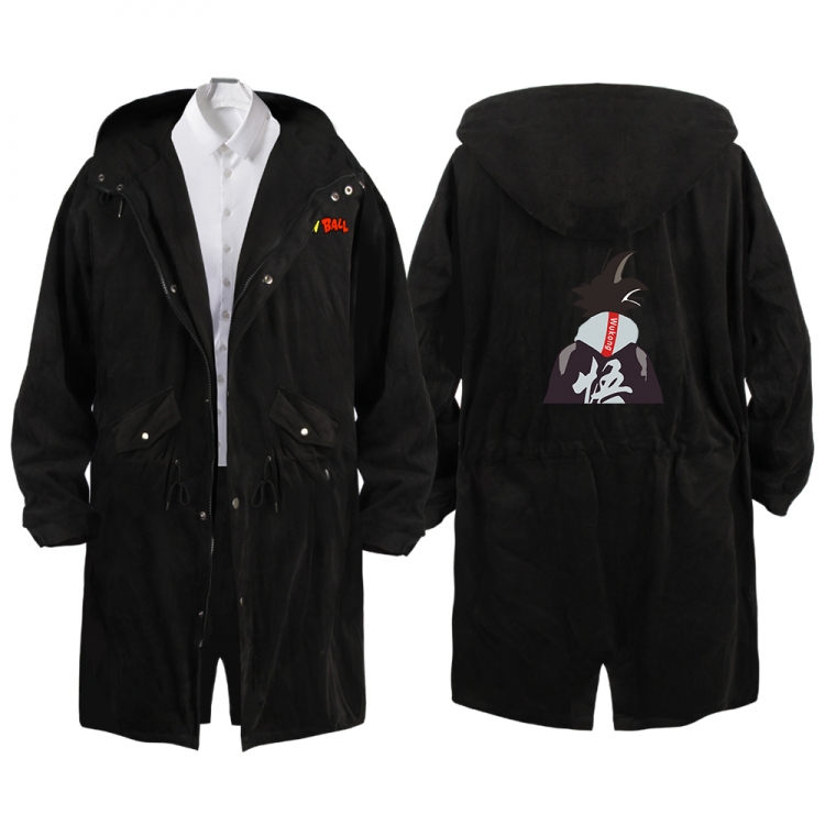 DRAGON BALL Anime Peripheral Hooded Long Windbreaker Jacket from S to 3XL