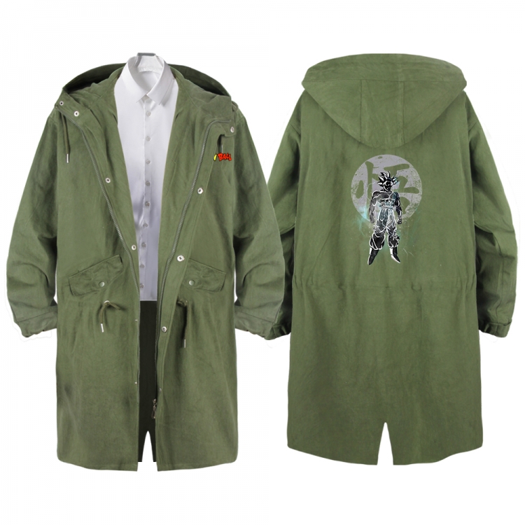 DRAGON BALL Anime Peripheral Hooded Long Windbreaker Jacket from S to 3XL