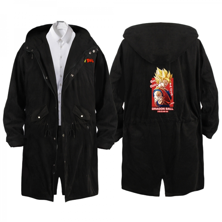 DRAGON BALL Anime Peripheral Hooded Long Windbreaker Jacket from S to 3XL
