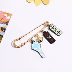 TXT Korean stars around brooch...