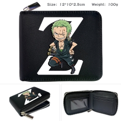 One Piece  Anime zipper black ...