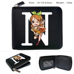 One Piece  Anime zipper black ...