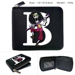 One Piece  Anime zipper black ...