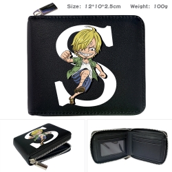 One Piece  Anime zipper black ...