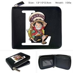 One Piece  Anime zipper black ...