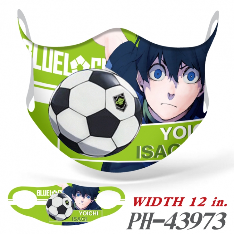 BLUE LOCK Anime peripheral full-color seamless ice single piece mask price for 5 pcs PH-43973A