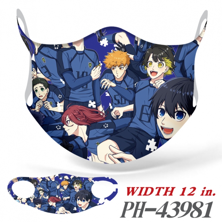BLUE LOCK Anime peripheral full-color seamless ice single piece mask price for 5 pcs PH-43981A