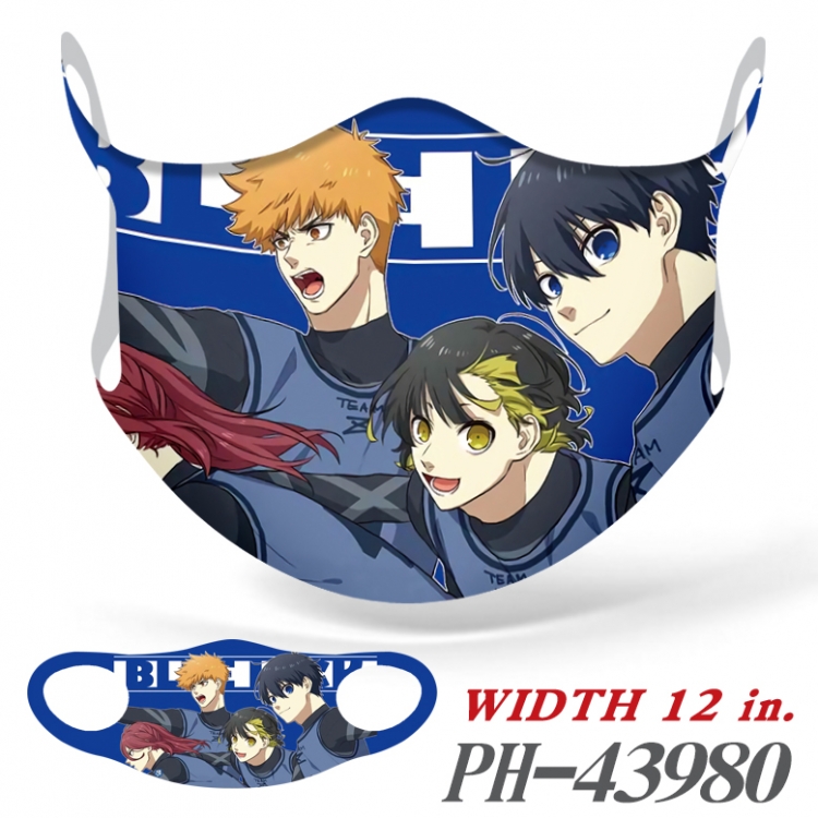 BLUE LOCK Anime peripheral full-color seamless ice single piece mask price for 5 pcs  PH-43980A