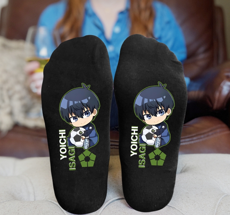 BLUE LOCK Anime Knitted Print Socks Adult One Size Tube Height 15cm