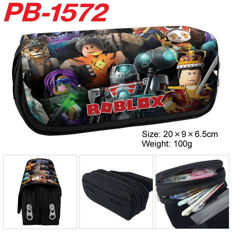 Robllox Anime double-layer pu leather printing pencil case 20×9×6.5cm PB-1572
