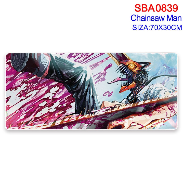 Chainsaw man Animation peripheral lock mouse pad 70X30cm SBA-839