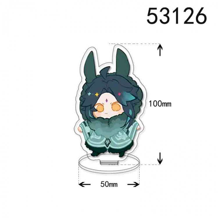 Genshin Impact  Anime character acrylic Standing Plates Keychain 10cm 53126