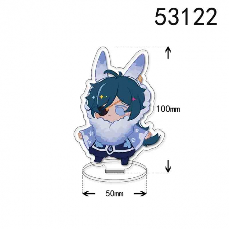 Genshin Impact  Anime character acrylic Standing Plates Keychain 10cm 53122