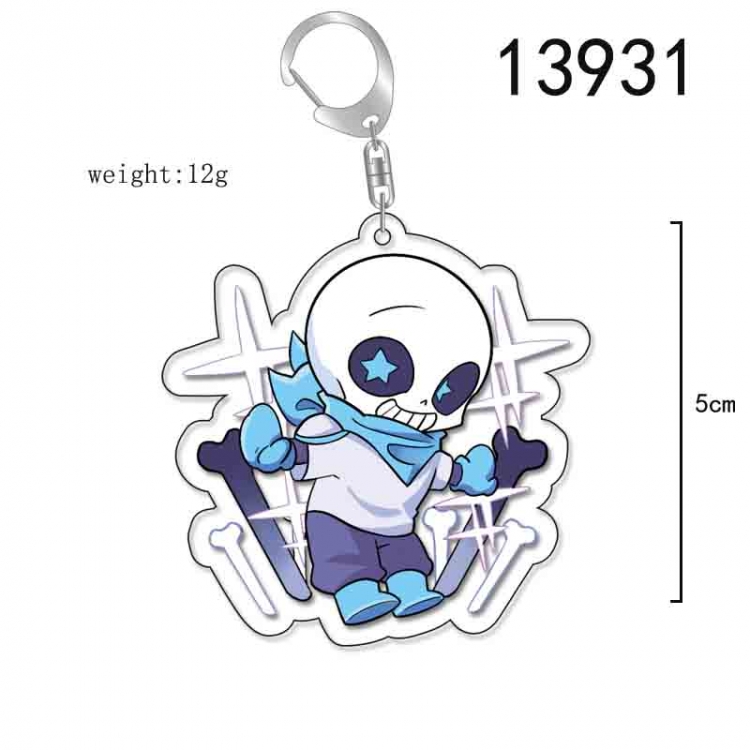 Undertale Anime Acrylic Keychain Charm price for 5 pcs 13931