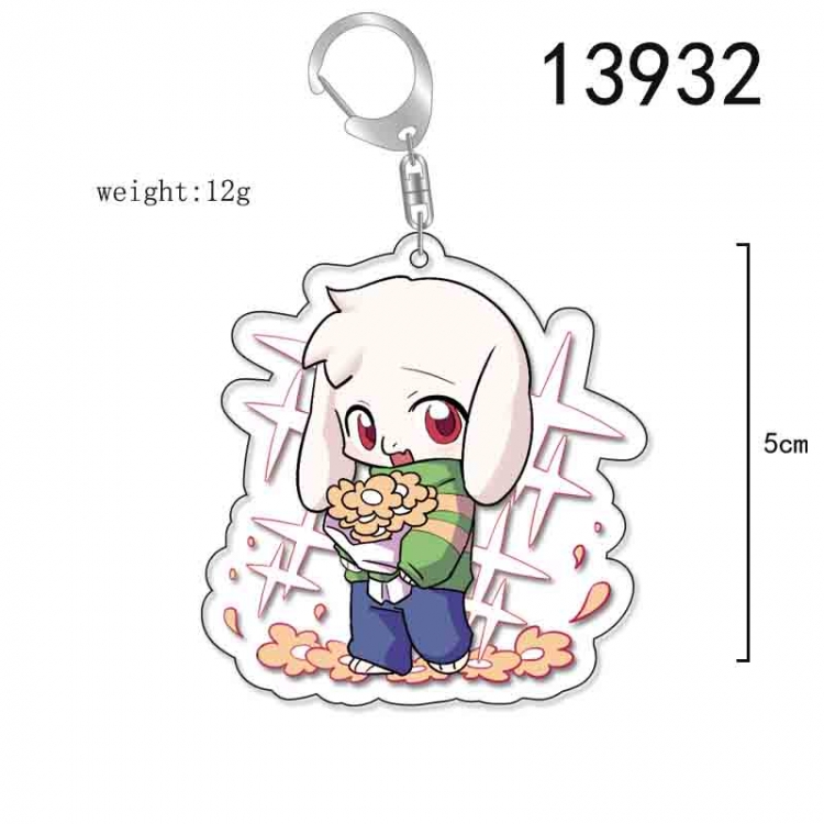 Undertale Anime Acrylic Keychain Charm price for 5 pcs 13932