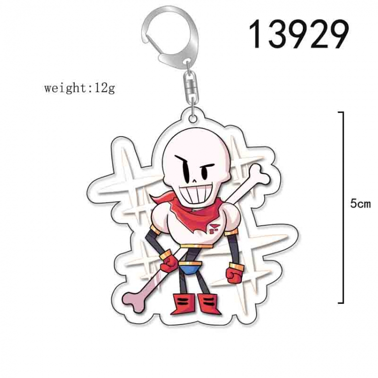 Undertale Anime Acrylic Keychain Charm price for 5 pcs 13929