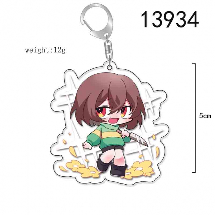 Undertale Anime Acrylic Keychain Charm price for 5 pcs 13934