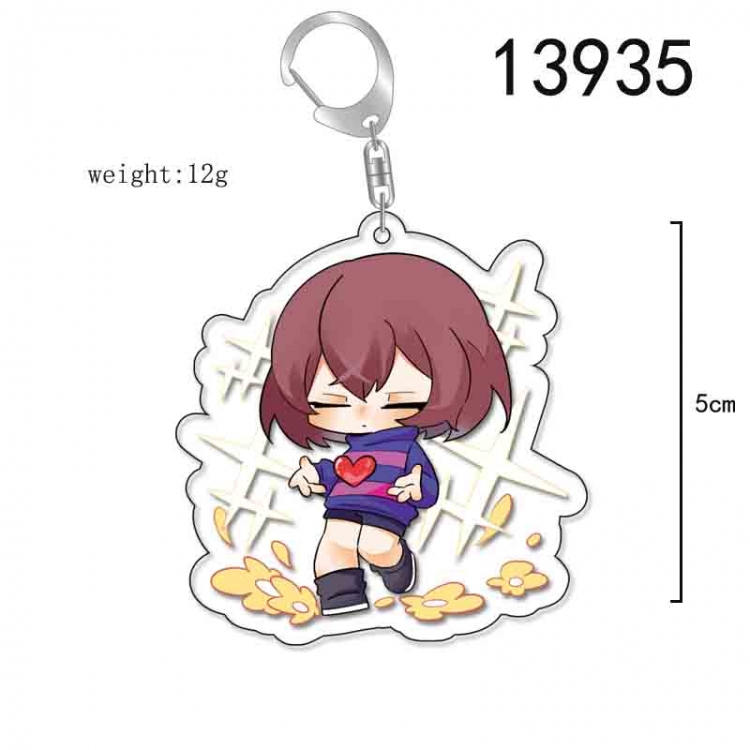 Undertale Anime Acrylic Keychain Charm price for 5 pcs 13935