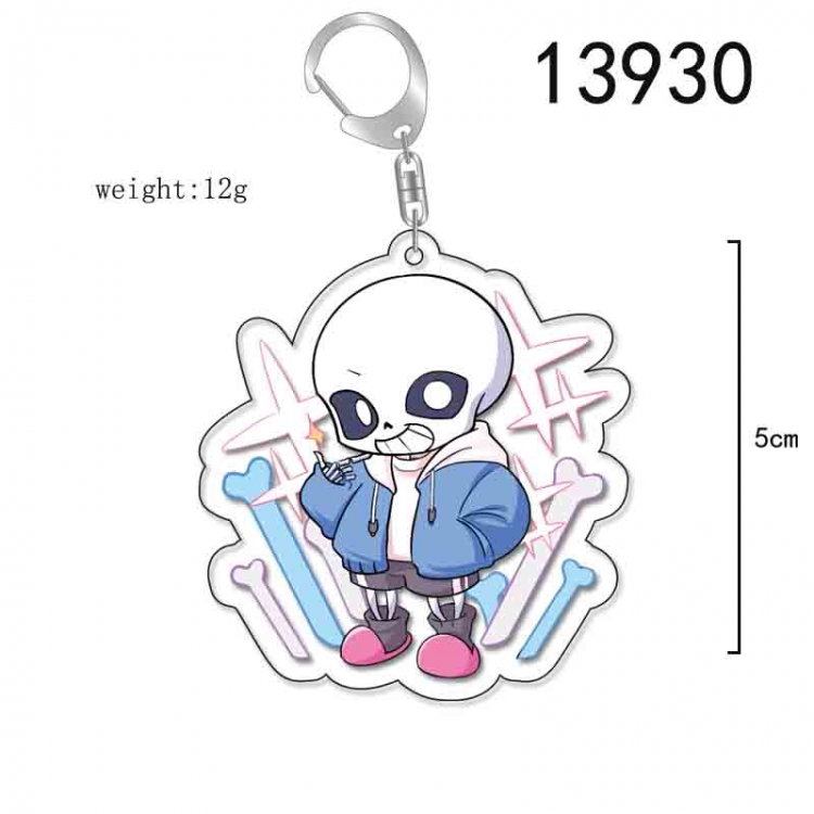 Undertale Anime Acrylic Keychain Charm price for 5 pcs 13930