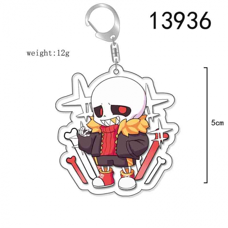 Undertale Anime Acrylic Keychain Charm price for 5 pcs 13936