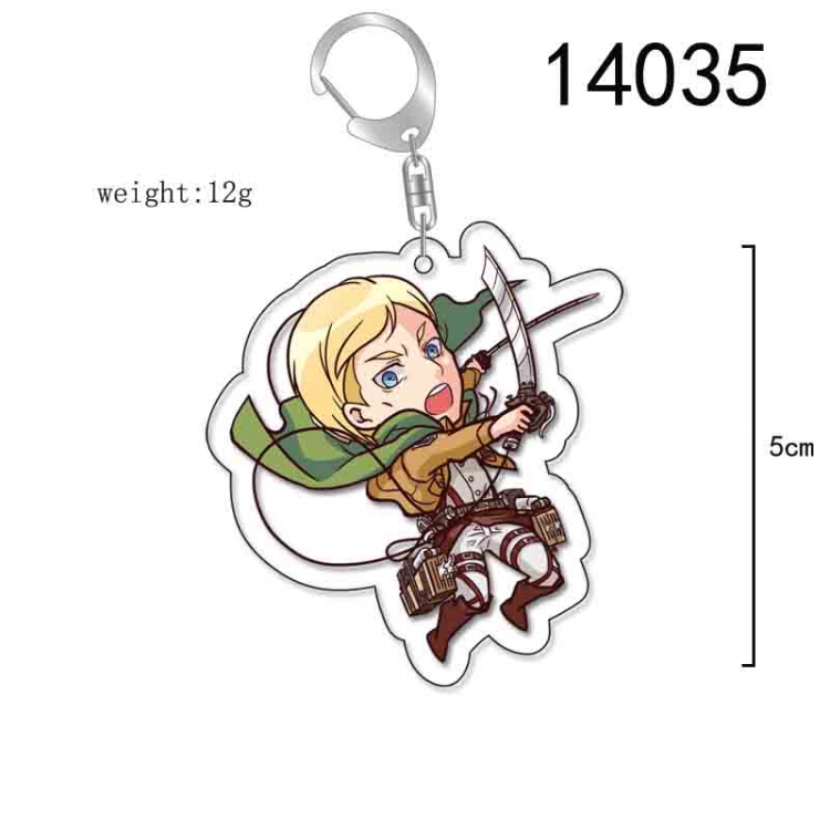 Shingeki no Kyojin Anime Acrylic Keychain Charm price for 5 pcs 14035