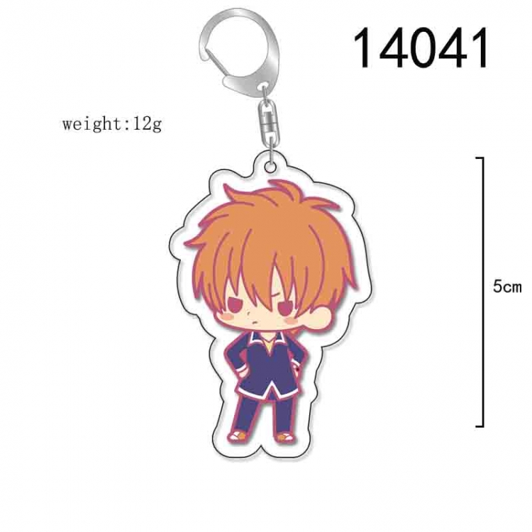 Fruits Basket Anime Acrylic Keychain Charm price for 5 pcs 14041