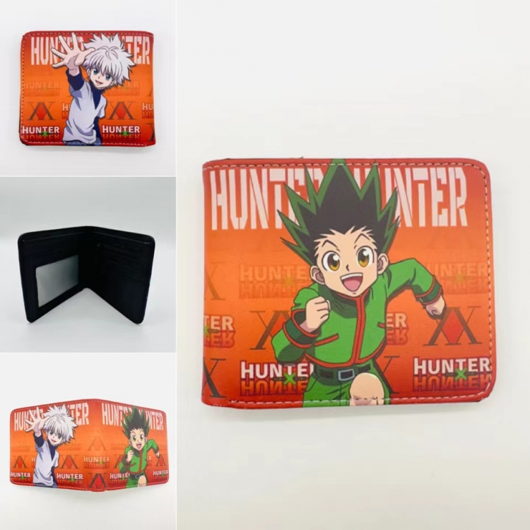 HunterXHunter Full color PU two fold short card bag wallet