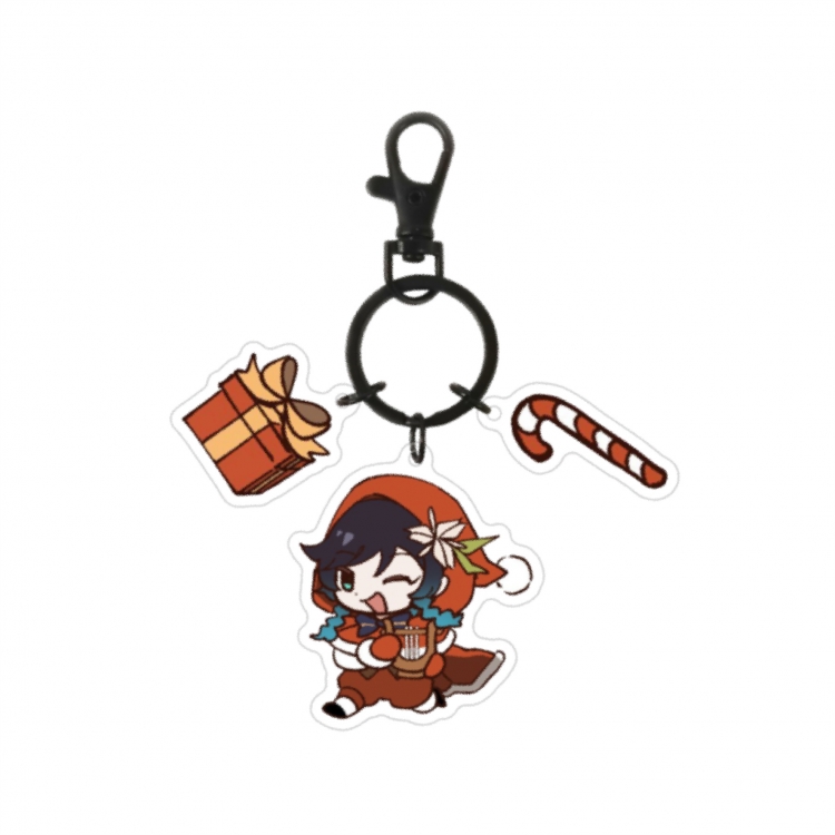 Genshin Impact 3 Pendant Acrylic Keychain Bag Pendant Decorations price for 5 pcs