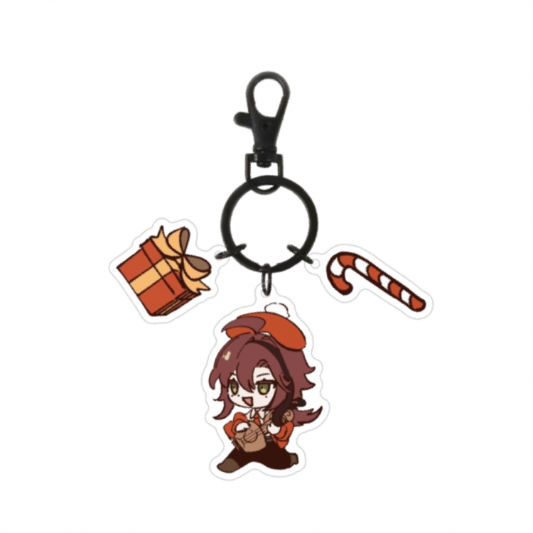 Genshin Impact 3 Pendant Acrylic Keychain Bag Pendant Decorations price for 5 pcs