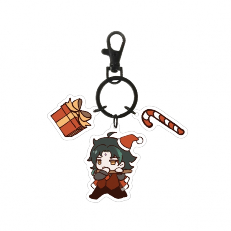 Genshin Impact 3 Pendant Acrylic Keychain Bag Pendant Decorations price for 5 pcs