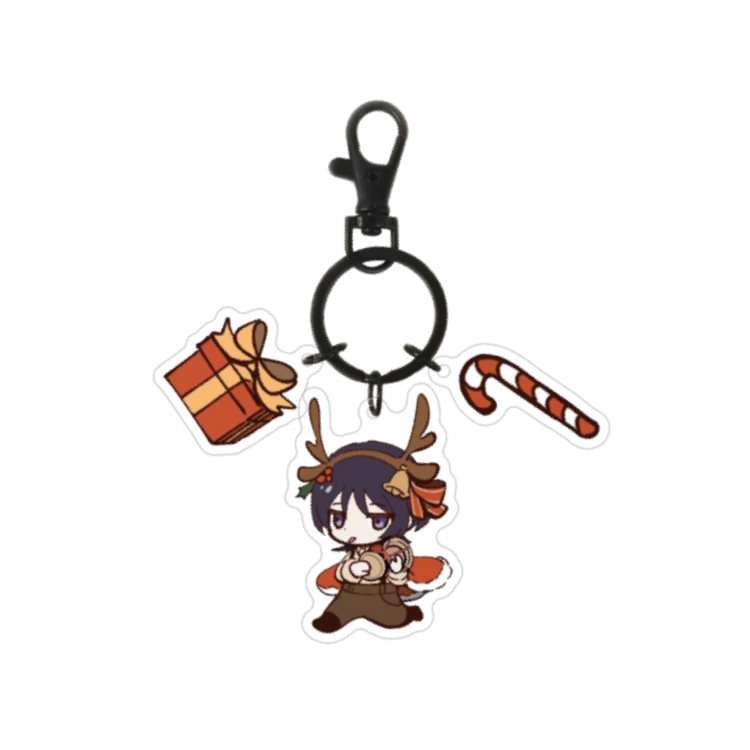 Genshin Impact 3 Pendant Acrylic Keychain Bag Pendant Decorations price for 5 pcs