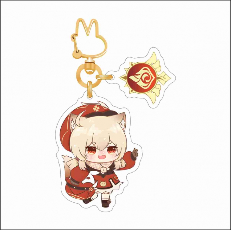Genshin Impact Epoxy Keychain Bag Pendant Decoration Ornament price for 2 pcs