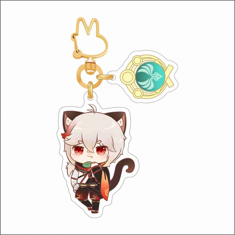 Genshin Impact Epoxy Keychain Bag Pendant Decoration Ornament price for 2 pcs