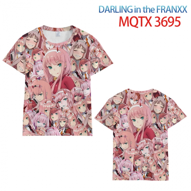DARLING in the FRANX full color printed short-sleeved T-shirt from 2XS to 5XL MQTX-3695