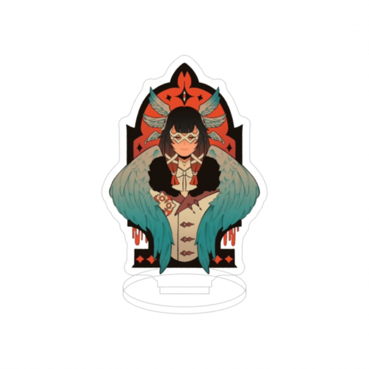 Genshin Impact Double layer Anime characters acrylic Standing Plates Keychain 10cm