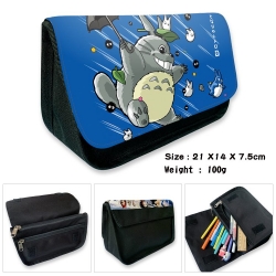 TOTORO Anime Velcro canvas zip...