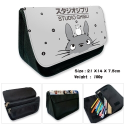 TOTORO Anime Velcro canvas zip...