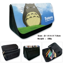 TOTORO Anime Velcro canvas zip...