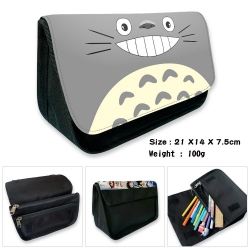 TOTORO Anime Velcro canvas zip...