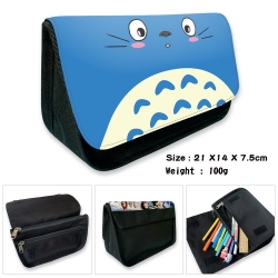 TOTORO Anime Velcro canvas zip...