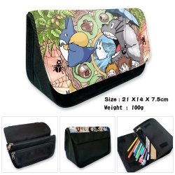 TOTORO Anime Velcro canvas zip...