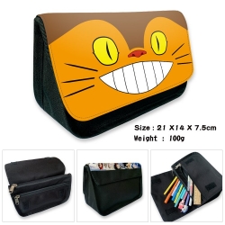 TOTORO Anime Velcro canvas zip...