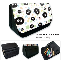 TOTORO Anime Velcro canvas zip...