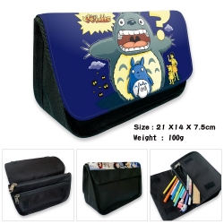 TOTORO Anime Velcro canvas zip...