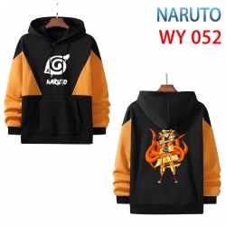 Naruto Anime color contrast patch pocket sweater  from S to 3XL WY 52